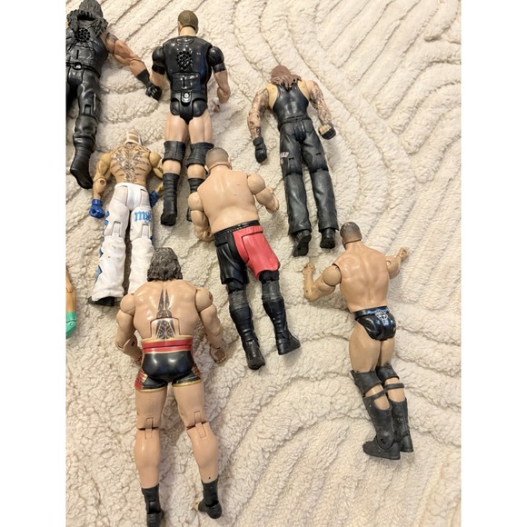 WWE Wrestling Action Figure Collection Lot Articulated Multicolor Plastic - Picture 12 of 14